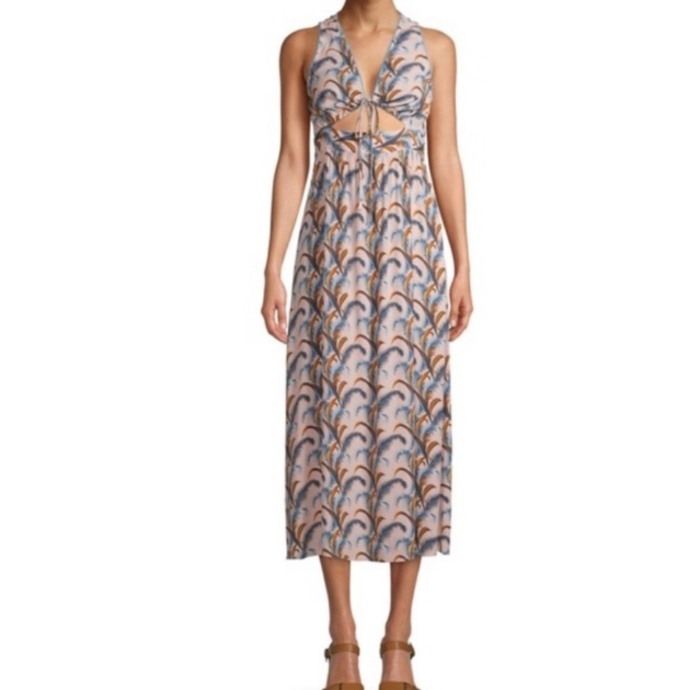 CLOSET CLEAR OUT SALE - NWT Sui by Anna Sui falling feather print maxi dress
